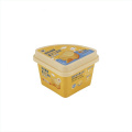 Container Bowl Box Tub Bucket Ice Cream IML Plastic Cup with Lid Spoon